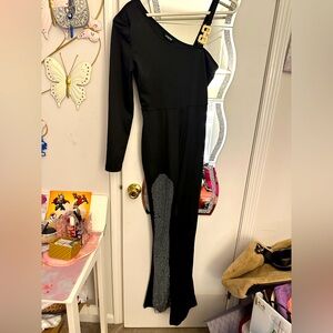 BNWOT- CHICME BLACK&RHINESTONE BODYSUIT W/M